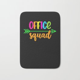 Office Squad Office Staff Admin Crew  Bath Mat | School, Cute, Officeworker, Funny, Aesthetic, Backtoschool, Coffee, Squad, Officeassistant, Highschool 
