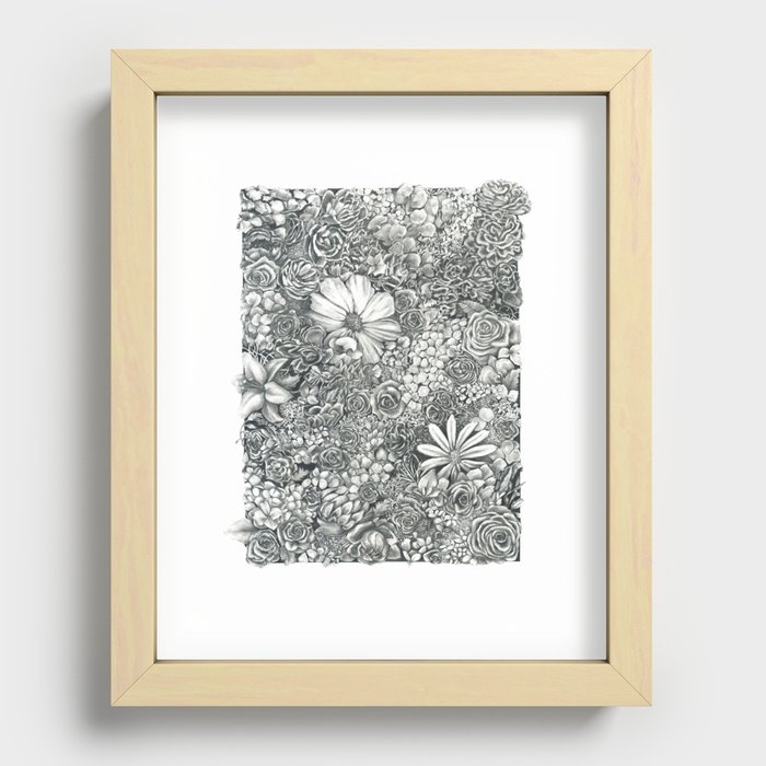 Boxed Flowers Recessed Framed Print