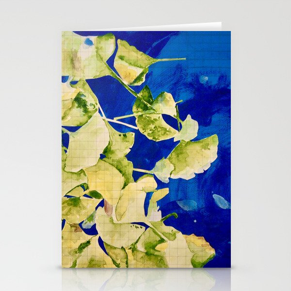 leaves in a puddle Stationery Cards