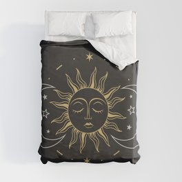 Esoteric Sun and Moon Duvet Cover