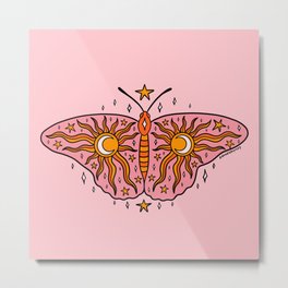 Spooky Butterfly Metal Print