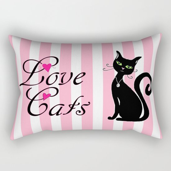 Love Cats Rectangular Pillow