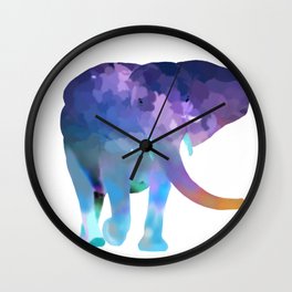 Elephant in the sky Wall Clock | Watercolor, Abstract, Modern, Dope, Getlost, Painting, Elephant, Oil, Acrylic, Imagine 