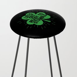 Let's Get Ready To Stumble Shamrock Counter Stool