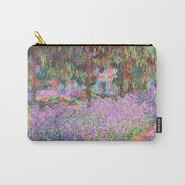 Claude Monet - The Artist's Garden at Giverny - Exhibition Poster - Art Print Carry-All Pouch