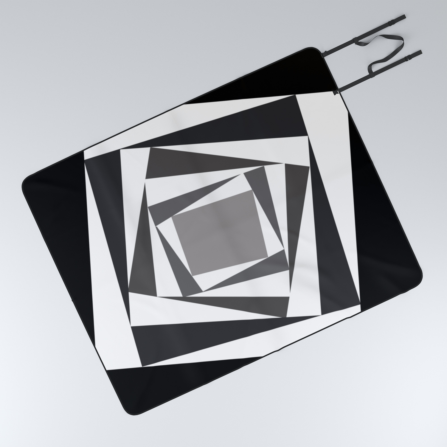 Abstract Black White Squares Picnic Blanket By Lorasi Society6
