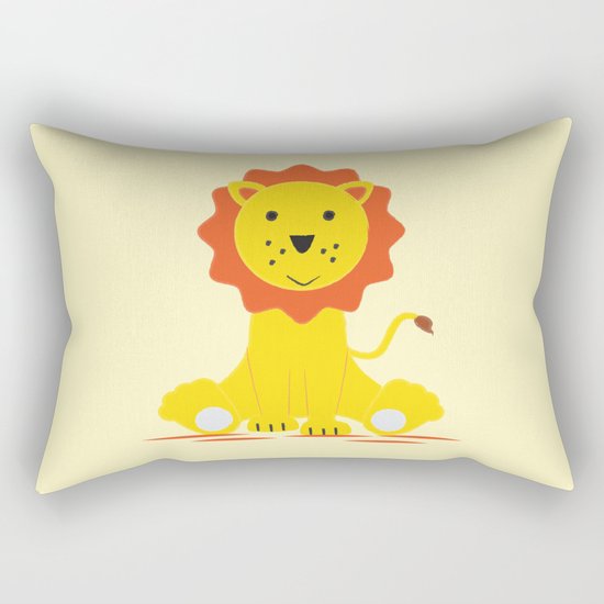 Small lion Rectangular Pillow