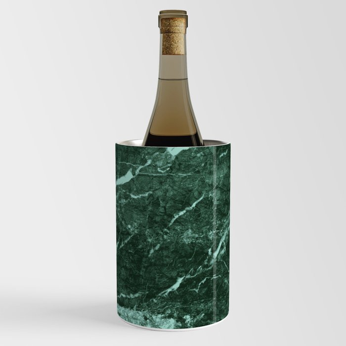 Dark Green Marble texture Wine Chiller by Mydream