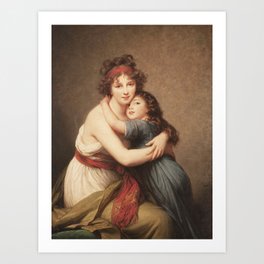 Elisabeth Le Brun Self-portrait with Daughter Painting Art Print Art Print