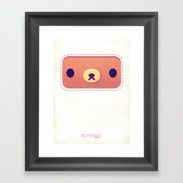 ALPHABEAR - Coffee Bear Framed Art Print
