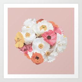 Bouquet of poppies Art Print
