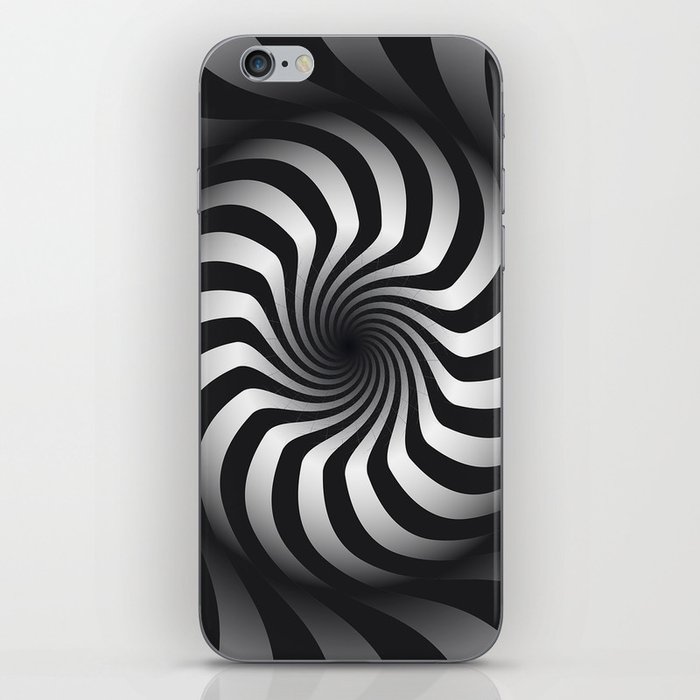 Black And White Hypnotic Swirl Iphone Skin By Judyskowron Society6