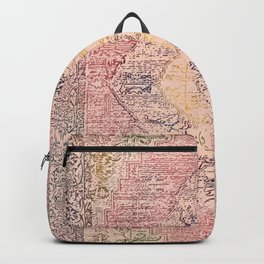 Vintage Multicolor Boho Rug Backpack