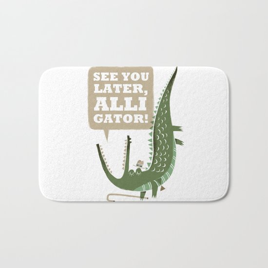 See You Later, Alligator! Bath Mat