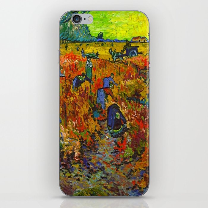 Vincent van Gogh Red Vineyard at Arles, 1888  iPhone Skin