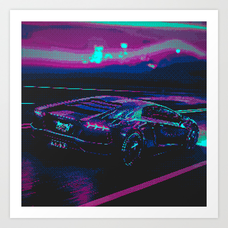 Retro Pixel Art Vaporwave Car Art Print By Rhnpredator Society6 Pixel art foto gif 8 bit art vaporwave art pixel image cyberpunk pretty art art sketchbook aesthetic art. retro pixel art vaporwave car art print by rhnpredator