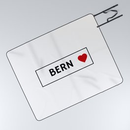 Bern heart I love Bern Switzerland Picnic Blanket