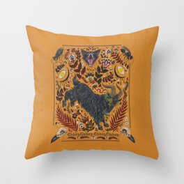 Clickety Clackety Throw Pillow