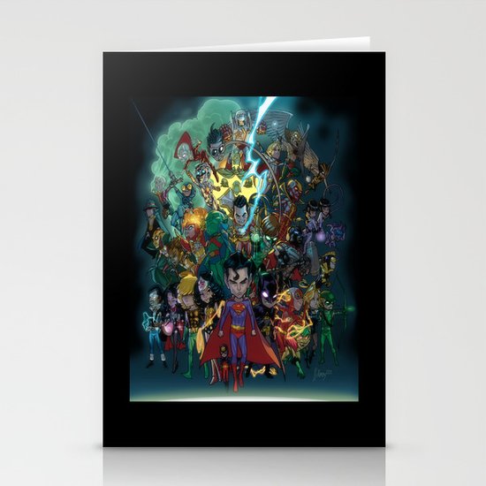 Lil' Super Friends Stationery Cards