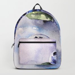 Watercolor Blueberries - Food Art Backpack
