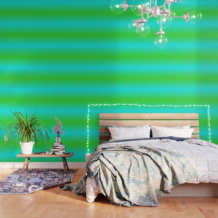 FLUORESCENT BLUE & GREEN GRADIENT  Wallpaper