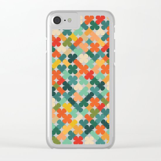 Lucky Clover Clear iPhone Case