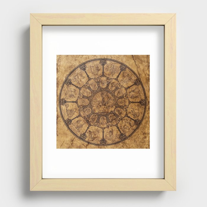 Wheel of time Recessed Framed Print