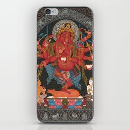 Tibetan Buddhism Ganesh Red Twelve Armed iPhone Skin