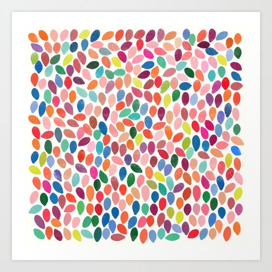 rain 2 sq Art Print