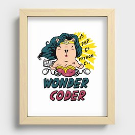 Wonder Coder No.2 Recessed Framed Print