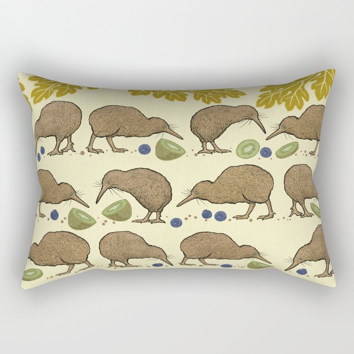 Kiwi on promenade Rectangular Pillow