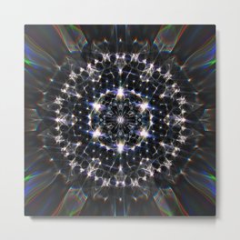 Glittering Creation Metal Print | Experimental, Geometric, Space, Kaleidoscope, Geometry, Ornamental, Caustic, Fractal, Ethereal, Glass 