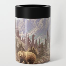 Grizzly Bear in the Rocky Mountains Can Cooler