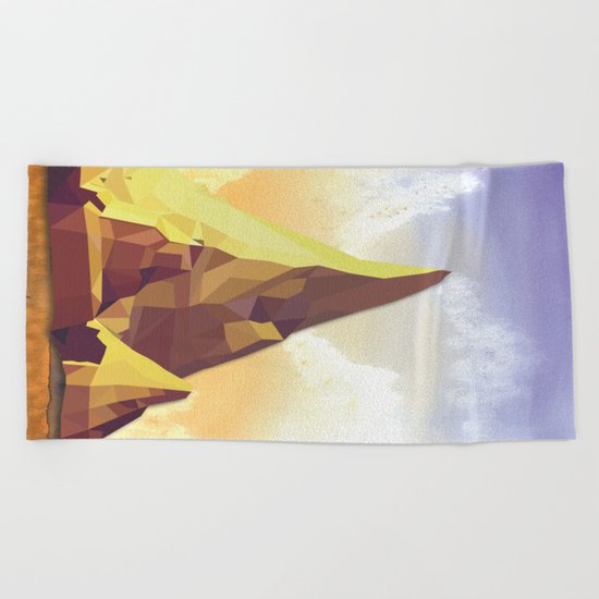 Night Mountains No. 42 Beach Towel