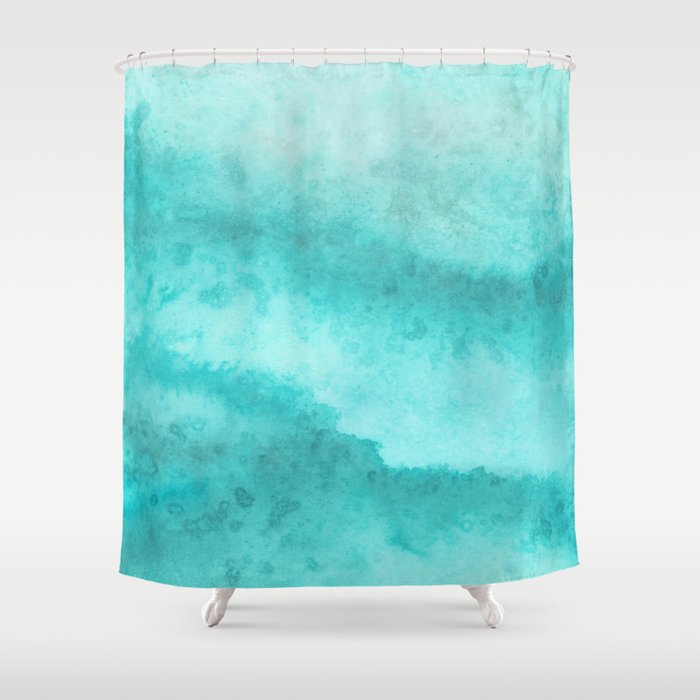 The Turquoise Gemstone Shower Curtain