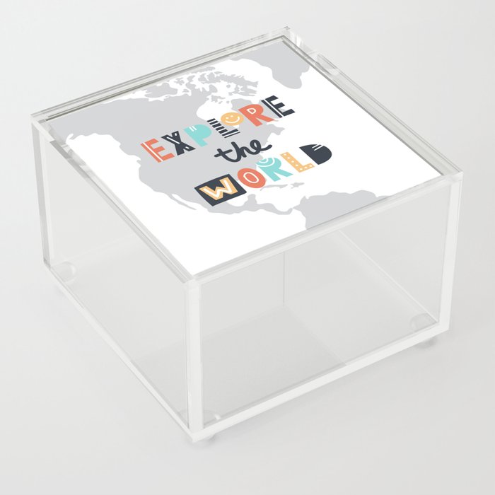 Explore the World travel Acrylic Box