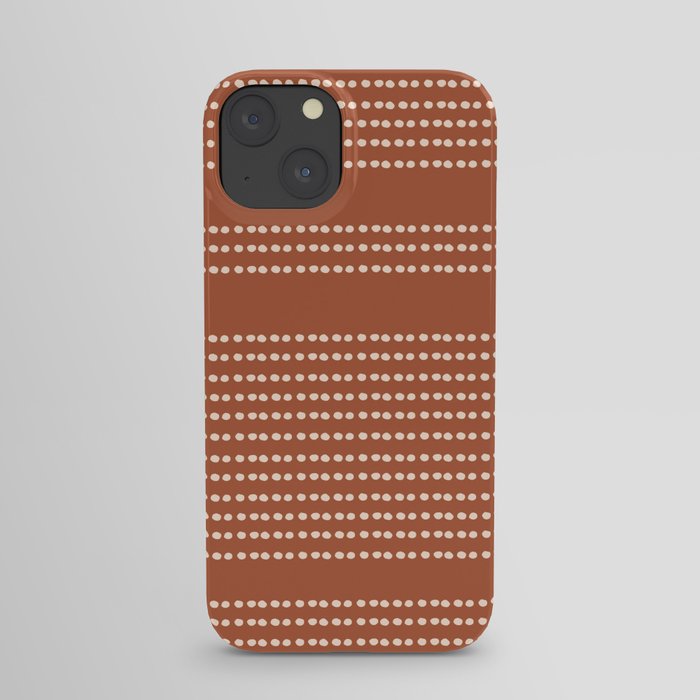 Spotted, African Pattern, in Terracotta iPhone Case