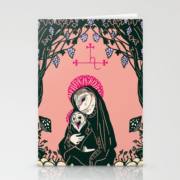 Madonna and child Stationery Cards