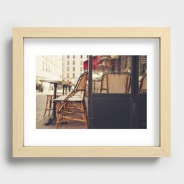 Paris Cafe Recessed Framed Print