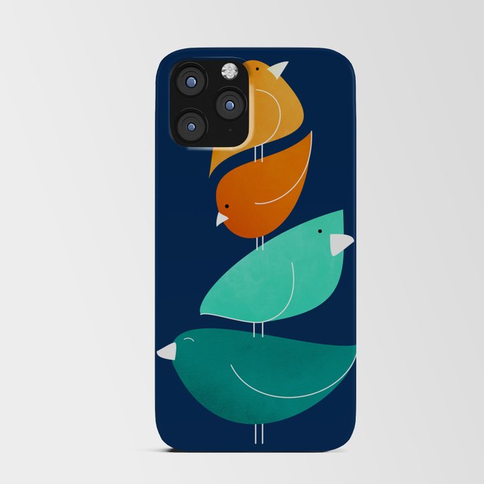 Bird Stack III Illustration iPhone Card Case