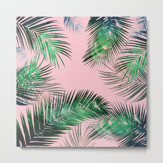 tropical nature pink Metal Print