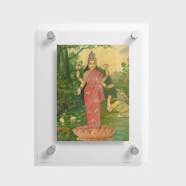Lakshmi by Raja Ravi Varma Floating Acrylic Print