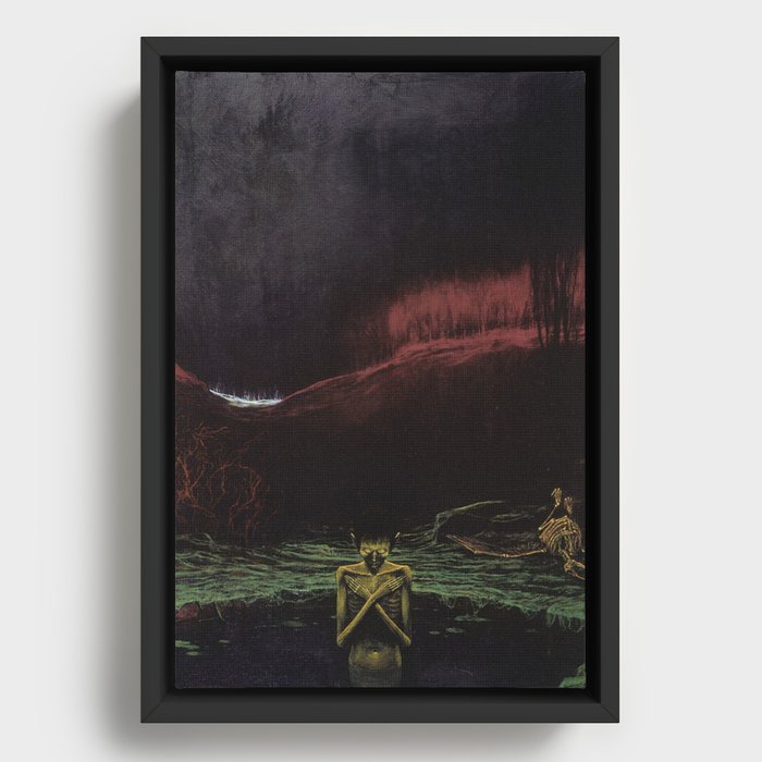 Untitled (Hell), by Zdzisław Beksiński Framed Canvas
