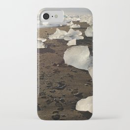 Black sand and ice iPhone Case