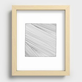 Black-and-white: Speed Recessed Framed Print