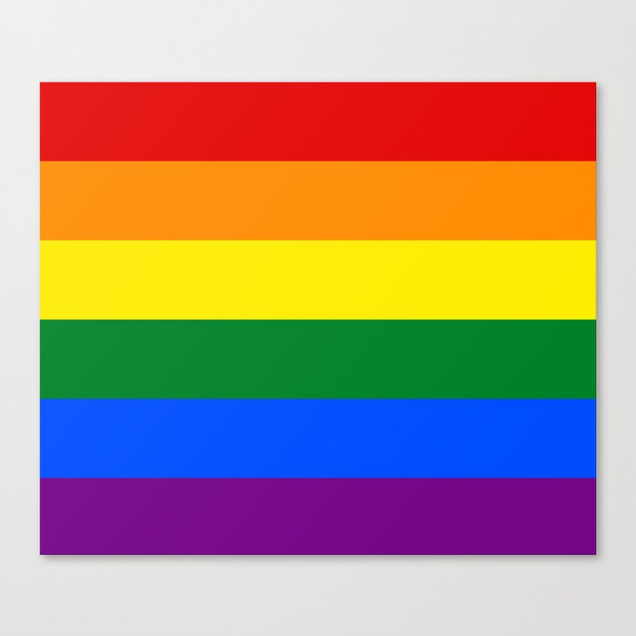 LGBT Pride Flag (LGBTQ Pride, Gay Pride) Canvas Print by ...
