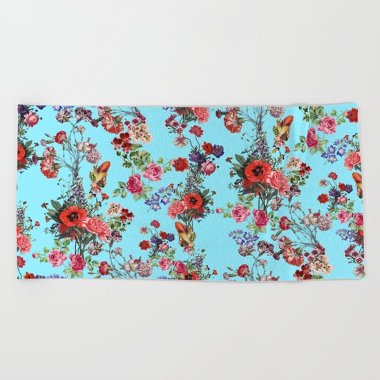 Botanic Pattern Beach Towel