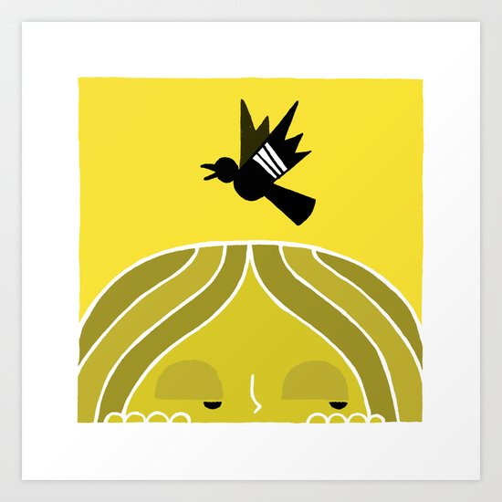 Paul & Blackbird Art Print