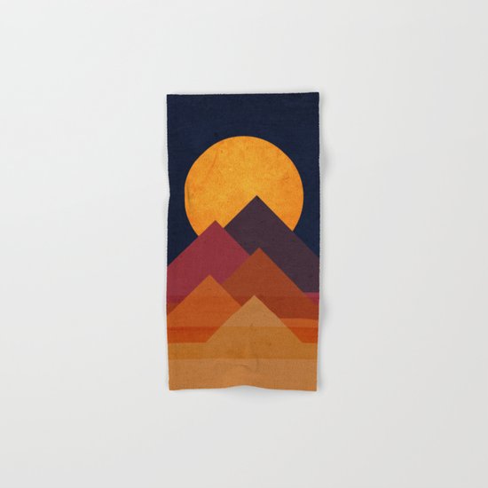 Full moon and pyramid Hand & Bath Towel