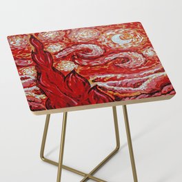 Starry Night in Red Side Table